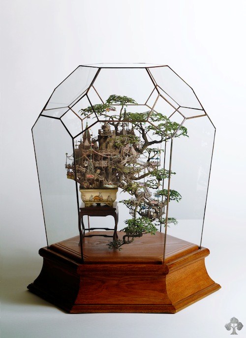분재 나무 박물관 입체 모형